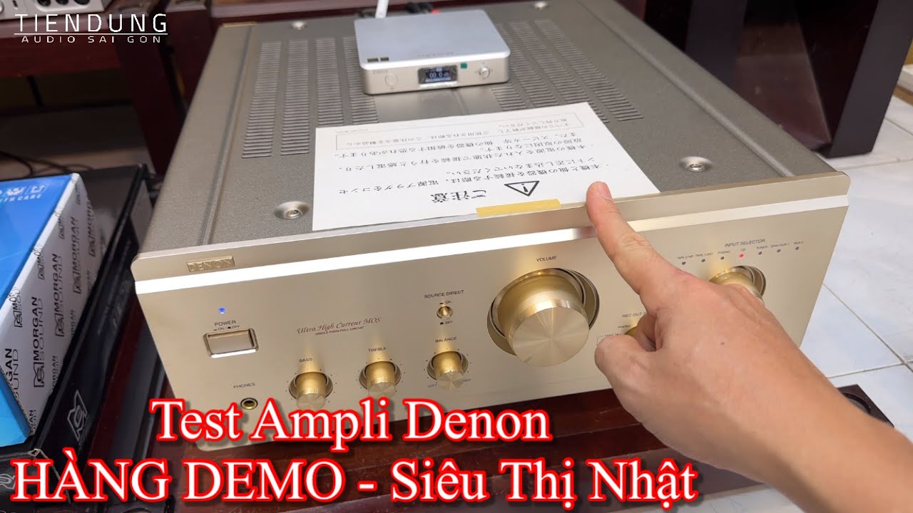 Test thực tế Ampli Denon 2000III - Loa Bose 701 hàng bãi xịn | Tiến Dũng audio Sài Gòn