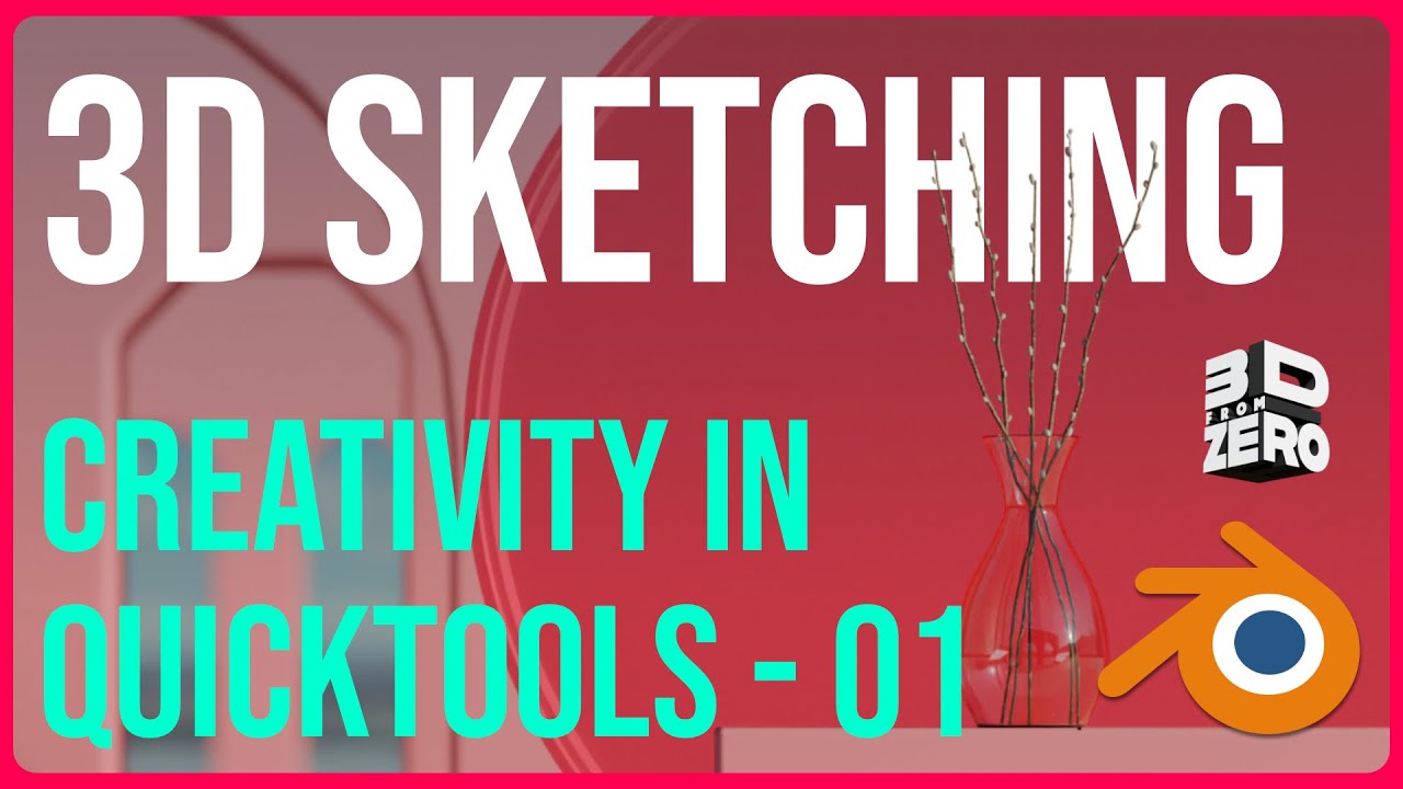 Blender 3D Sketching: Quicktools 01 - Bouquet Twigs - YouTube