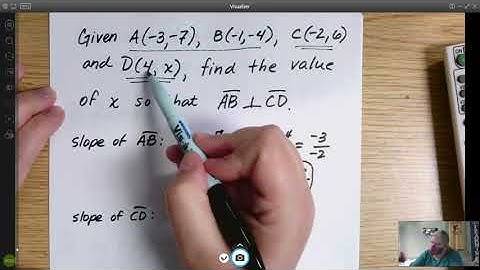 Parallel and Perpendicular segments -- finding missing coordinates