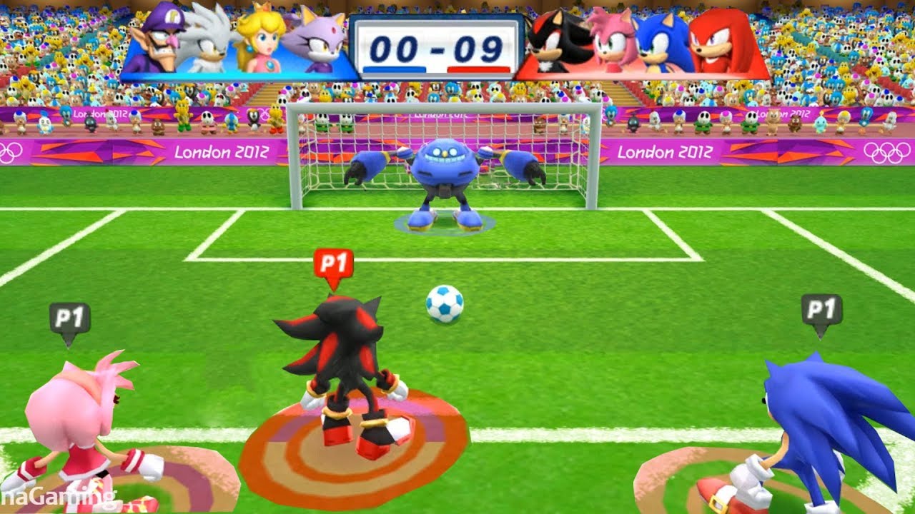 Mario & Sonic At The London 2012 Olympic Games Football #179 Shadow, Amy, Sonic, Knuckles (Request)