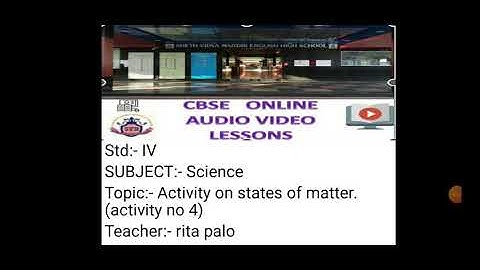 SVM CBSE || STD 4 || Science || Activity No 4 ||