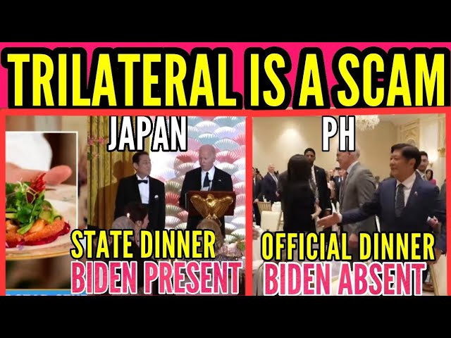 STATE DINNER VS OFFICIAL DINNER II JAPAN AND PHILIPPINES COMPARISON IN TRILATERAL SUMMIT WITH THE US class=