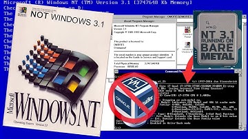 Running Windows NT 3.1 on (almost) modern hardware - Intel Ivy Bridge i7 (on bare metal)