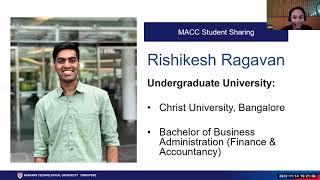 NBS MSc Accountancy Programme and Student Sharing Webinar screenshot 2