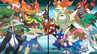 Pokemon Battle of the Starters: Sinnoh and Unova Starters Vs Kalos and Alola Starters
