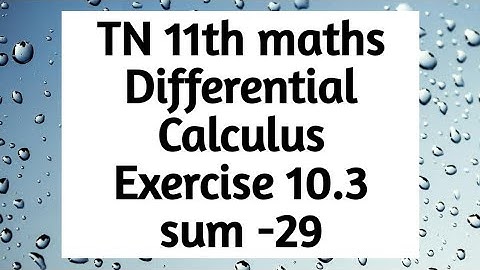 11th maths exercise 10.3 29th sum