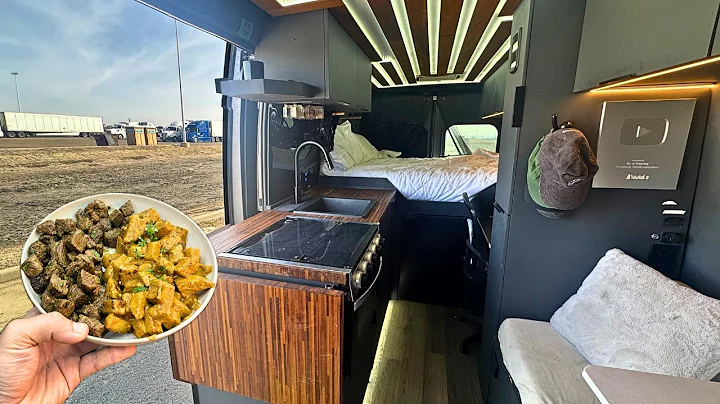 Truck-Stop Camp & Cook | Back in the Van FULL-TIME