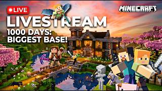Minecraft Survival Live 🔴 | Day 2 Survival Challenge | Building, Mining! #minecraft #minecraftlive