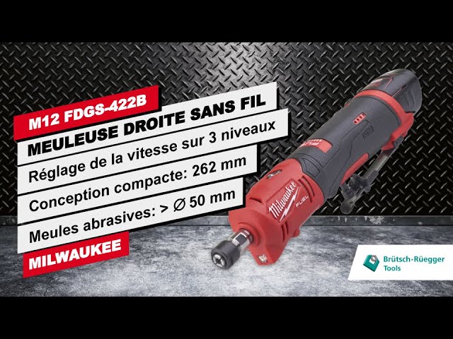 Test et avis de la meuleuse droite coudée sans fil M12 FDGA-422B Milwaukee  - Zone Outillage