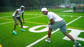 1ON1'S AGAINST D1 PLAYERS! (ALABAMA WR GOT EXPOSED)
