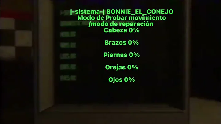 Bonnie joint movement test.mp4 | VHS fnaf battington (Español)