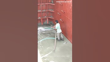 Barge Unloading / Sand is Being Unloaded from Barge with Powerful Pipe Machine’s Part- 243