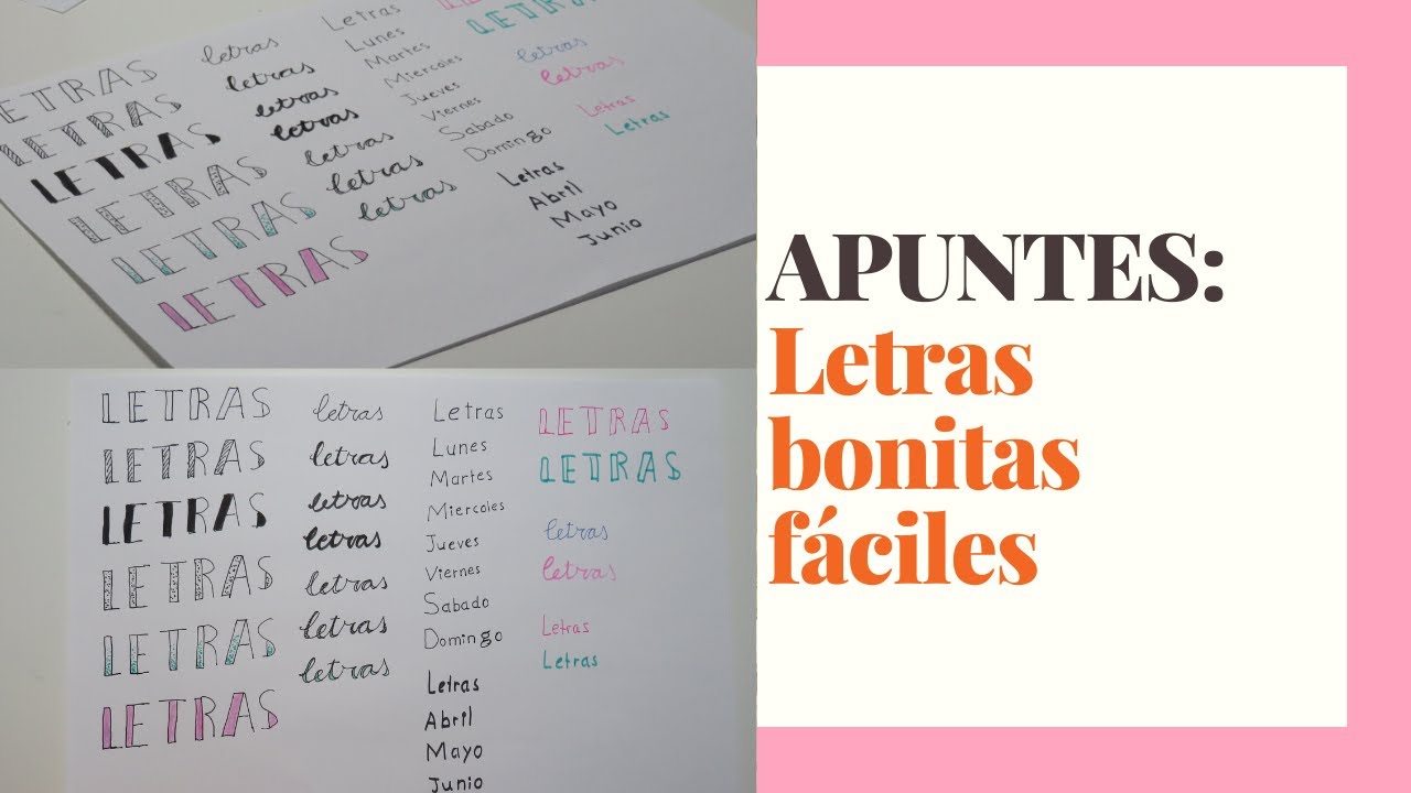 Letras bonitas para títulos fáciles - Alejandra Colomera | Acf Studio