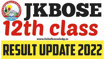 Jkbose 12th class result 2022 jammu division summer zone | jkbose class 12th result update | #jkbose