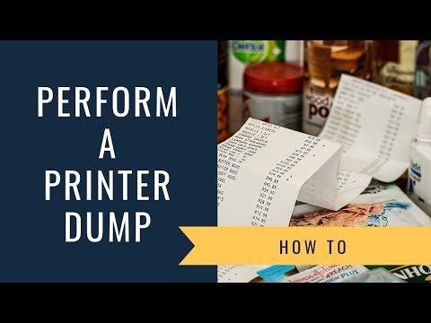 Thermal POS Printer - How to Perform a "Print Dump" on your Thermal Receipt Printer.