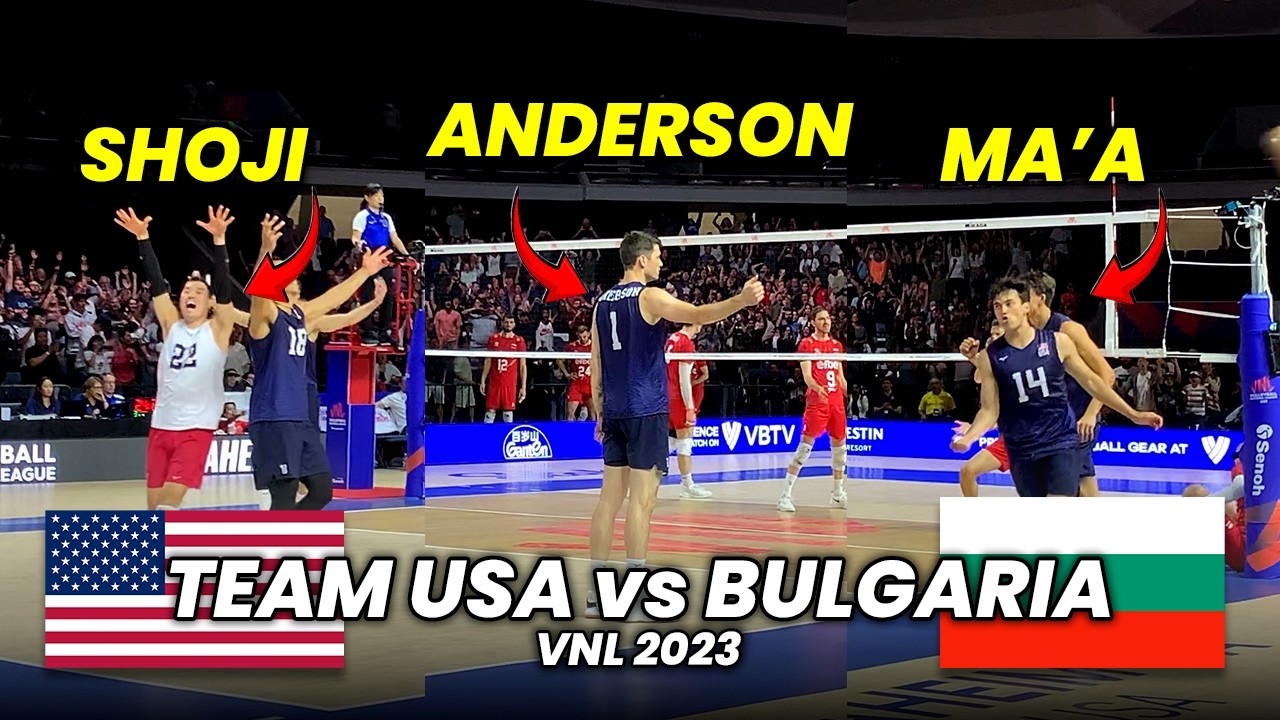 How Team USA DOMINATED |  USA vs Bulgaria (VNL 2023)