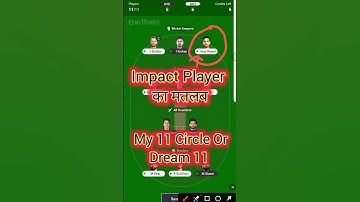 Impact Player Kya Hota Hai !! My 11 Circle Mein Impact Player Kya Hota Hai #ipl2025 #ipl