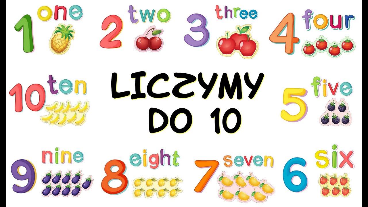 Liczby Po Angielsku ćwiczenia Do Wydruku Count to 10. Liczenie do 10 po angielsku. Edukacyjne karty pracy do