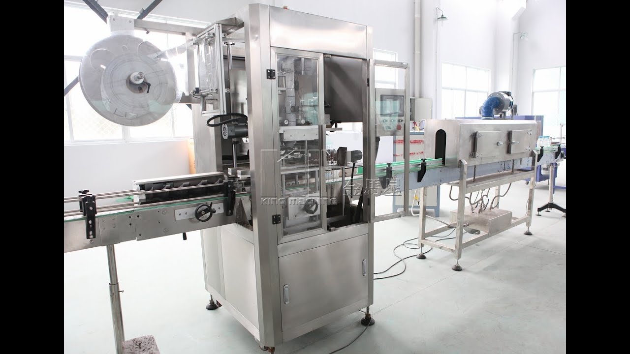 Automatic Tamper Evident Sleeving Machine Full Body Bottle Label