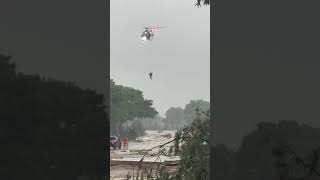 Texas flooding helicopter rescue in Kerrville