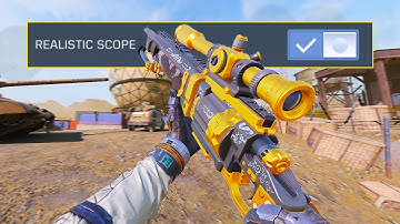 So I turned on the realistic scope in codm...