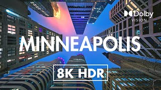 Minneapolis Downtown, USA 8K HDR Dolby Vision 10 BIT (60FPS) Drone Video