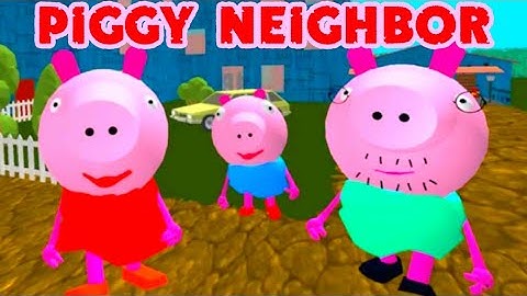 PIGGY Neighbor Family Escape Obby House 3D [Level 1 - 3] Gameplay - Walkthrough - Android - IOS