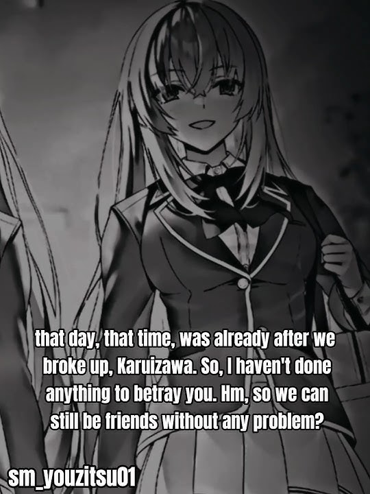 Ichinose indirectly told Karuizawa that something happened between Kiyotaka and her☠️🔥 #ayanokoji