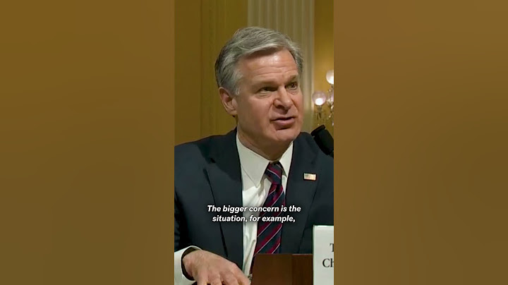 FBI Director Says Terrorists Using Fake IDs To Cross Border Is 'Big Concern'
