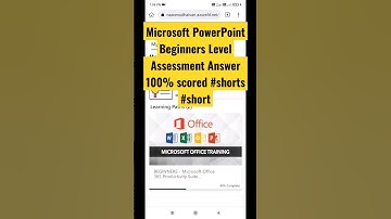 Microsoft PowerPoint Beginners Level Assessment Answer 100% scored #shorts #short