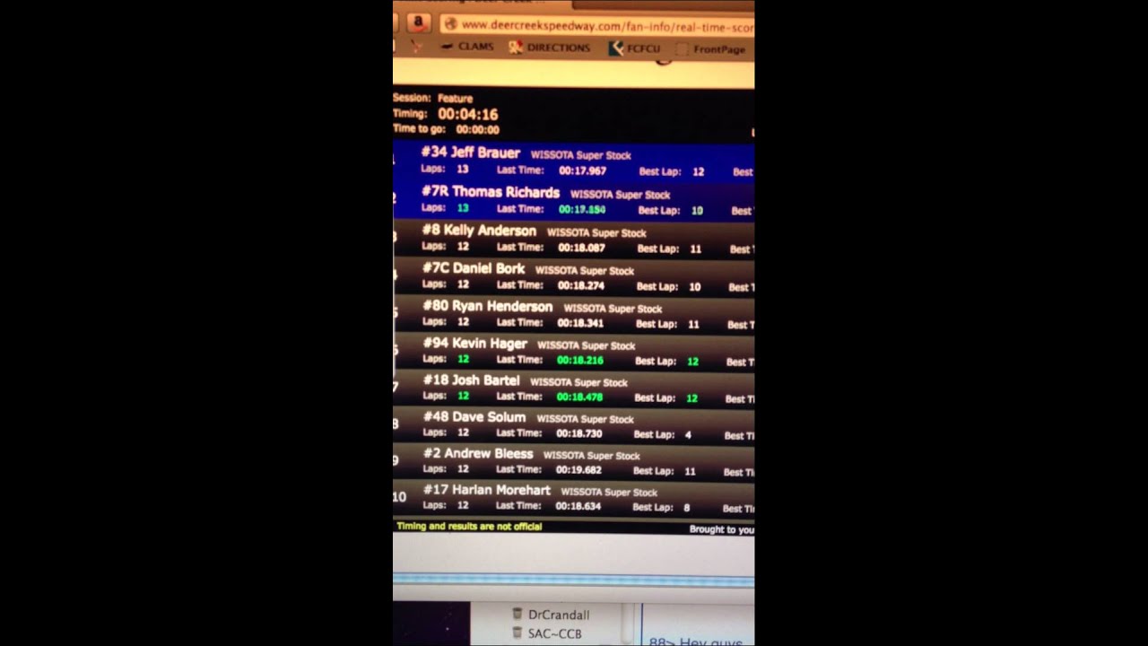 Super Stock Feature Win * Season Opener at Deer Creek Speedway