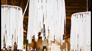DIY Streamer Chandeliers