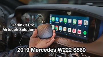 Use Carlinkit Pro via Touch on 2019 Mercedes W222 S560 by 인디웍 indiwork