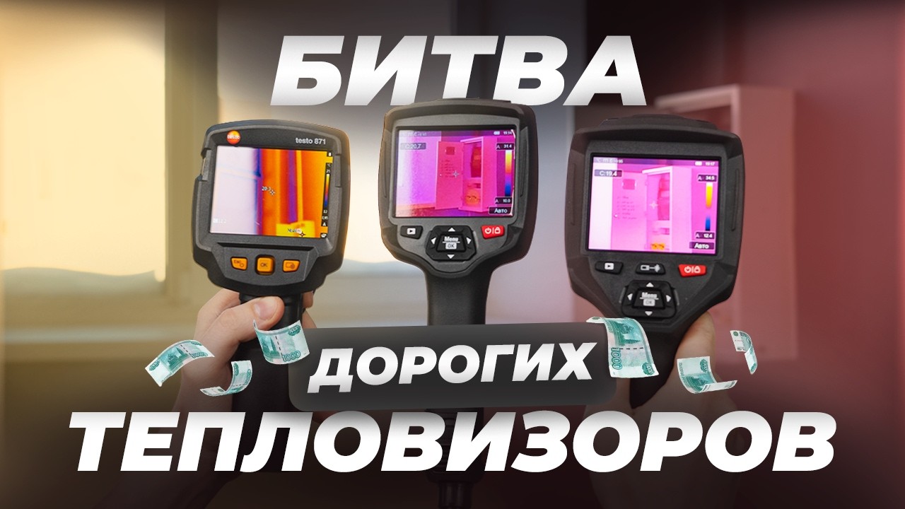 Сравнили 3 профессиональных тепловизора (Testo 871, RGK TL-400, RGK TL-160+)
