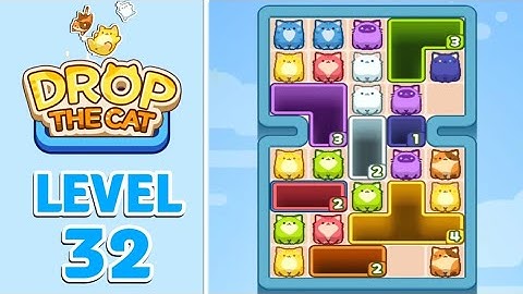 Drop The Cat Level 32 Walkthrough Solution