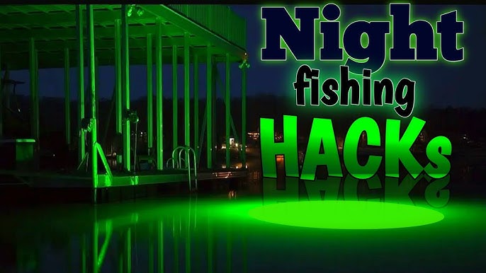 Night fishing hack- reflective tape on your fishing rod (or Glow