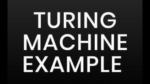 Theory of Computation (TOC) Video 17 : Turing Machine Example 3 | GATE | SET | NET | CSE | IES | SO