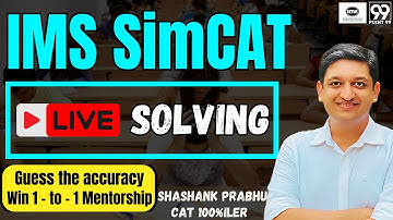 @IMS_CAT_MBA  Live Mock Solving with Shashank Prabhu #cat2025 #catquantseries #mba