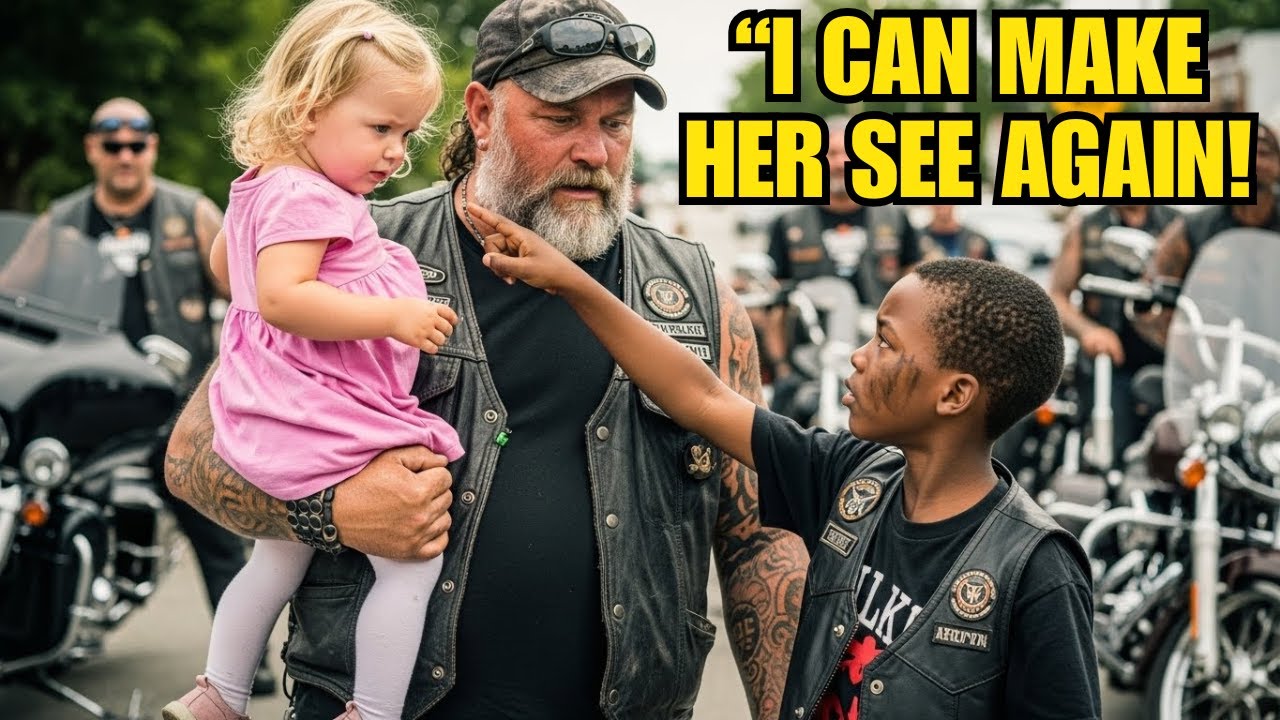 Biker's Daughter Was Born Blind Until a Homeless Boy Pulled Out Something Unbelievable