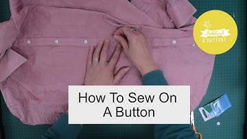 How to sew on a button