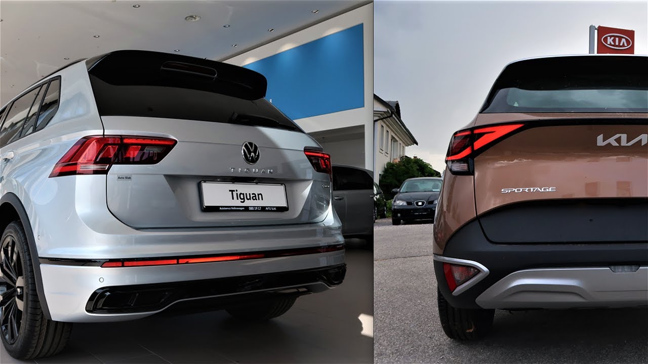 2022 Volkswagen TIGUAN vs 2022 Kia SPORTAGE - Exterior Comparison by ...