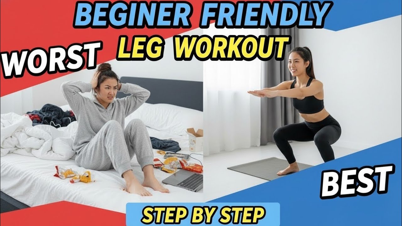 Beginner Friendly Leg Workout Step by Step - YouTube