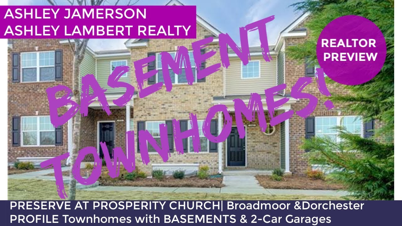 Townhomes for Sale in Charlotte, NC Preserve at Prosperity Church by