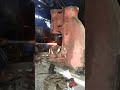 Working of russian make pneumatic forging hammer