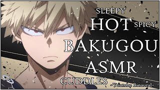 [HOT ADULT AU BAKUGOU ASMR] Bakugou x Listener. Cuddles and Sleeping together! [Boyfriend,BNHA]