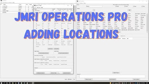 JMRI Operations Pro Part 4 - Adding Locations