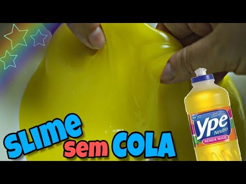COMO FAZER SLIME DE DETERGENTE E ÁGUA SEM COLA / SEM BORAX / SEM ATIVADOR / SEM MASSINHA