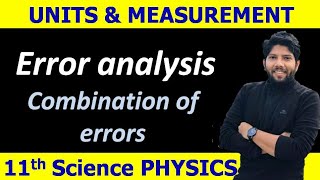2 Units and Measurement|Error analysis|Combination of Errors|11 science|Sulay Sir Physics