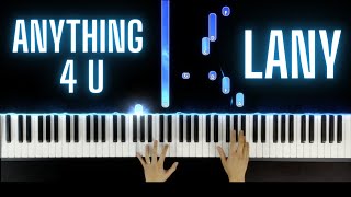 Anything 4 U - LANY | Piano Cover | Tutorial | Lyrics in CC