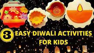 3 Easy and Unique Diwali activities for Kids II Diwali Craft for Kindergarten/ Toddlers Preschoolers